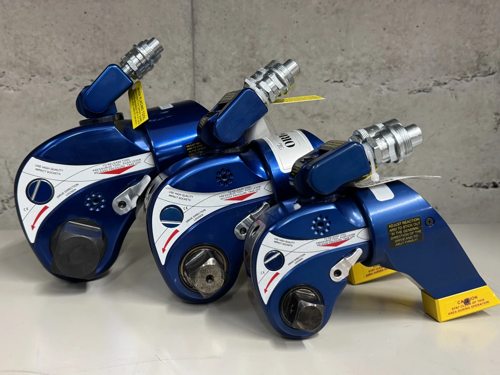 油圧トルクレンチ（HYTORC MXT）3台の実機